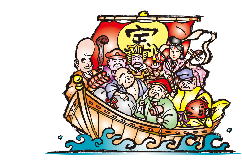 七福神とは？意味や由来、7柱の神様の名前とご利益をわかりやすくご紹介