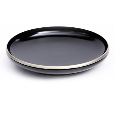 大盛鉢　縁錫蒔絵