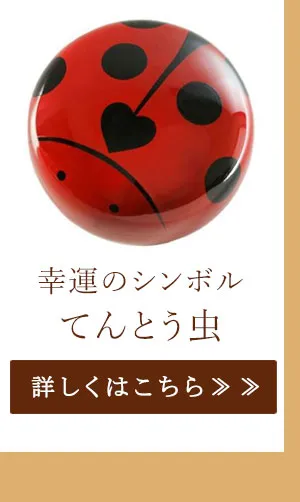 幸運のシンボル　てんとう虫