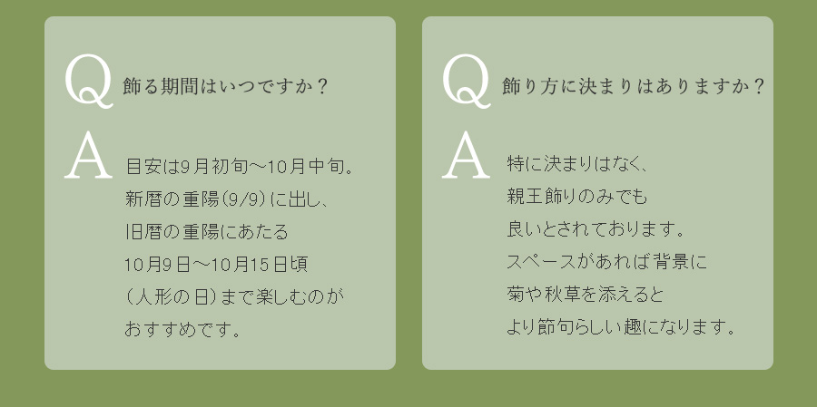 後の雛 Q＆A