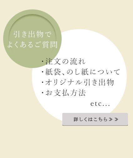 引き出物でよくあるご質問はこちら