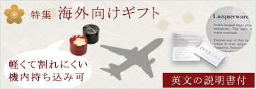 海外向けギフト　軽くて持ちやすい