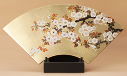 飾り扇　桜