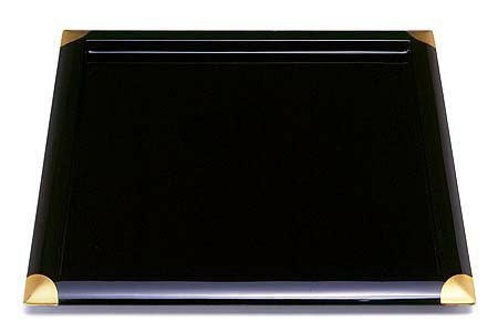 宮内庁御用達 漆器 山田平安堂】角盆 隅金 | 漆器 山田平安堂 WEB本店