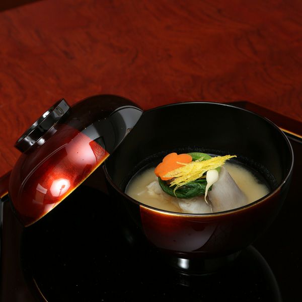 宮内庁御用達 漆器 山田平安堂】吸物椀／煮物椀 白檀 | 漆器 山田平安