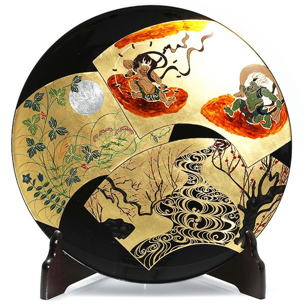 海外ギフト、還暦祝いにも】飾皿 富士に松 | 宮内庁御用達 漆器 山田