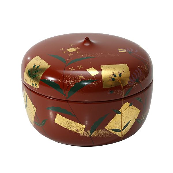 宮内庁御用達 漆器 山田平安堂】ぼんぼん入れ 春草/秋草 | 漆器 山田