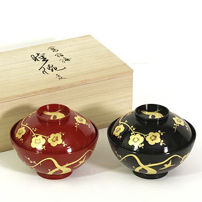 宮内庁御用達 漆器 山田平安堂】睦椀 鶯宿梅 | 漆器 山田平安堂 WEB本店