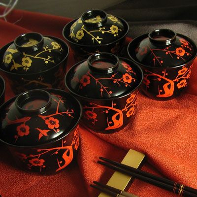 小吸物椀 鶯宿梅 端反』 | 漆器 山田平安堂 WEB本店