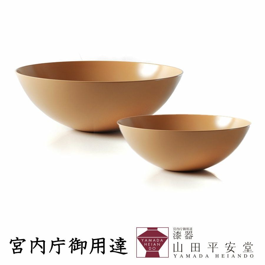 宮内庁御用達 漆器 山田平安堂】【夏季限定】サラダボウル 白漆 | 漆器