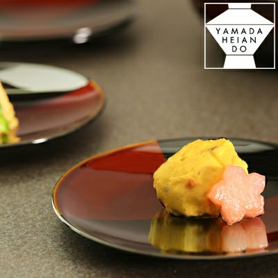 宮内庁御用達 漆器 山田平安堂】プレートセット 彩龍(6枚組) | 漆器