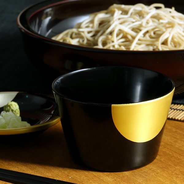 蕎麦や素麺を美味しくいただく蕎麦猪口（皿付）｜宮内庁御用達 漆器