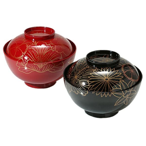 宮内庁御用達 漆器 山田平安堂】【継承工房】睦椀 華づくし(2客組・桐 宮内庁御用達 漆器 山田平安堂】【継承工房】睦椀 華づくし(2客組・桐