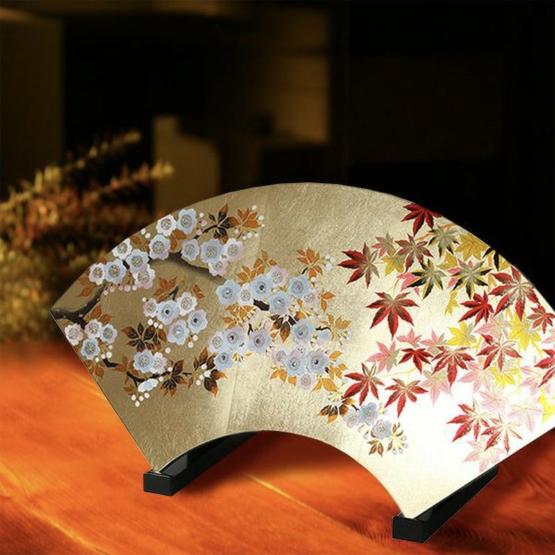 宮内庁御用達 漆器 山田平安堂】扇面額 春秋 | 漆器 山田平安堂 WEB本店