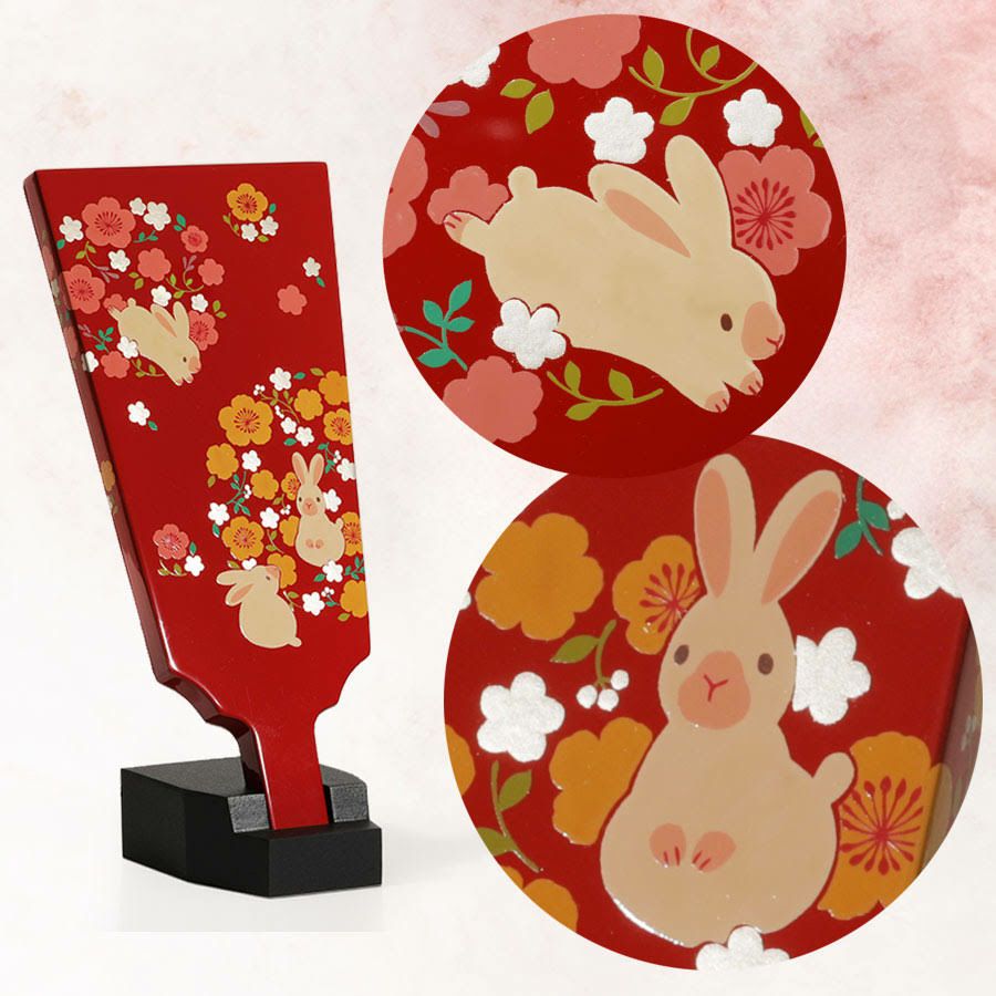 初正月No.1】女の子の成長を優しく見守るうさぎの羽子板 │ 宮内庁