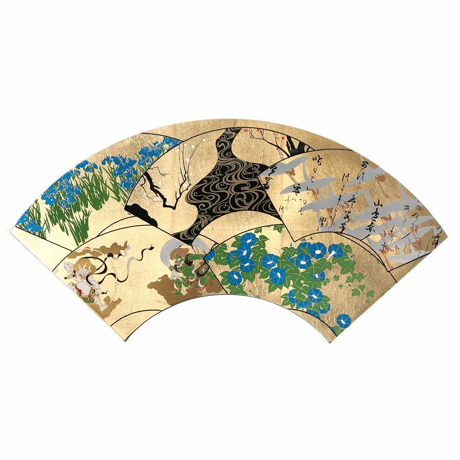 宮内庁御用達 漆器 山田平安堂】扇面額 琳派写 | 漆器 山田平安堂 WEB本店